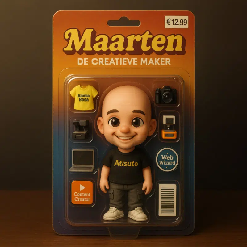 Hoe ik samen met AI mijn eigen actiefiguur blisterverpakking maakte!