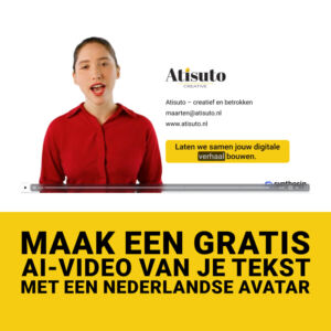 Maak een gratis AI-video van je tekst met een Nederlandse avatar