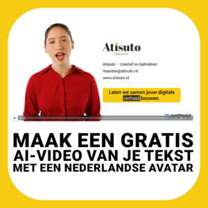 Maak een gratis AI-video van je tekst met een Nederlandse avatar